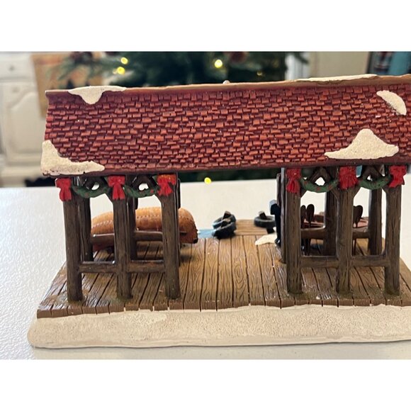 St. Nicholas Square Rapids Boat Rental Village Collection 2007 Holiday Decor - Picture 9 of 16